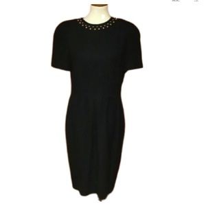 Vintage 90s classy studded Liz Claiborne dress